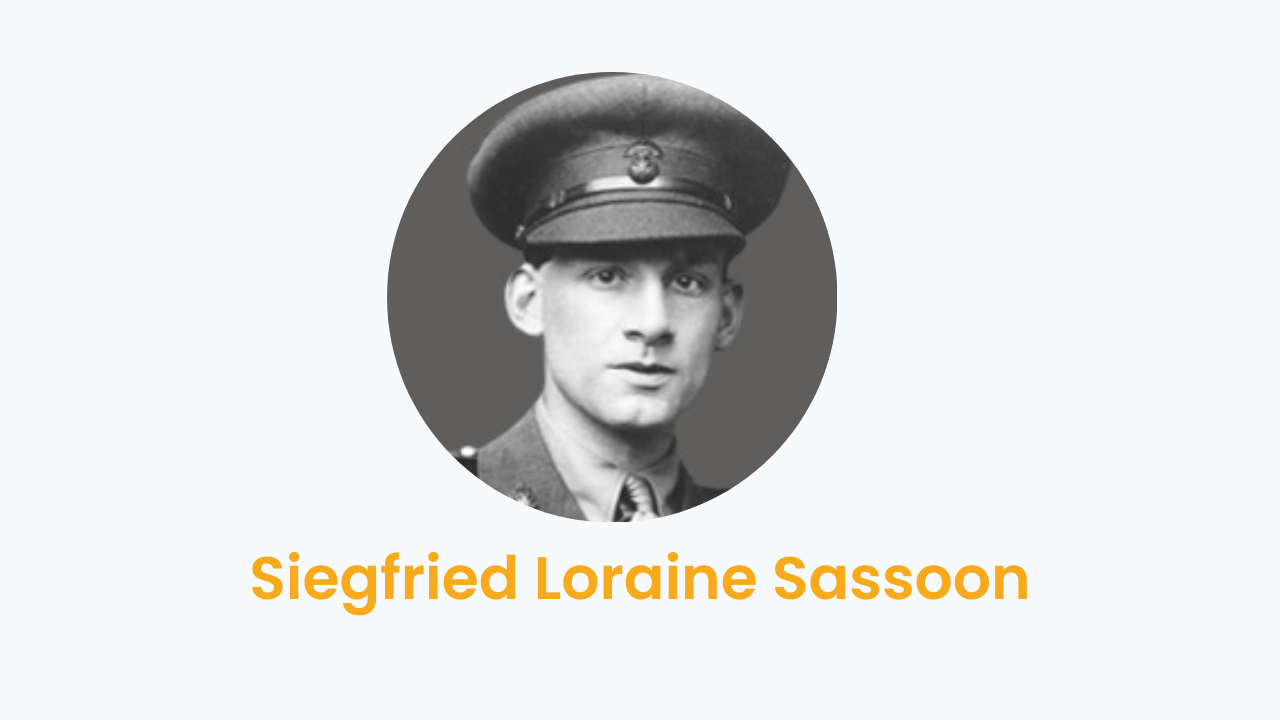 Siegfried Loraine Sassoon – Biography and Works