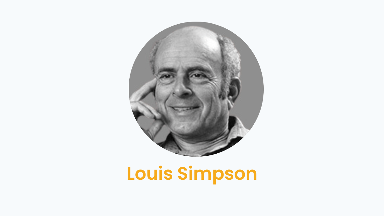Louis Simpson – Biography and Works