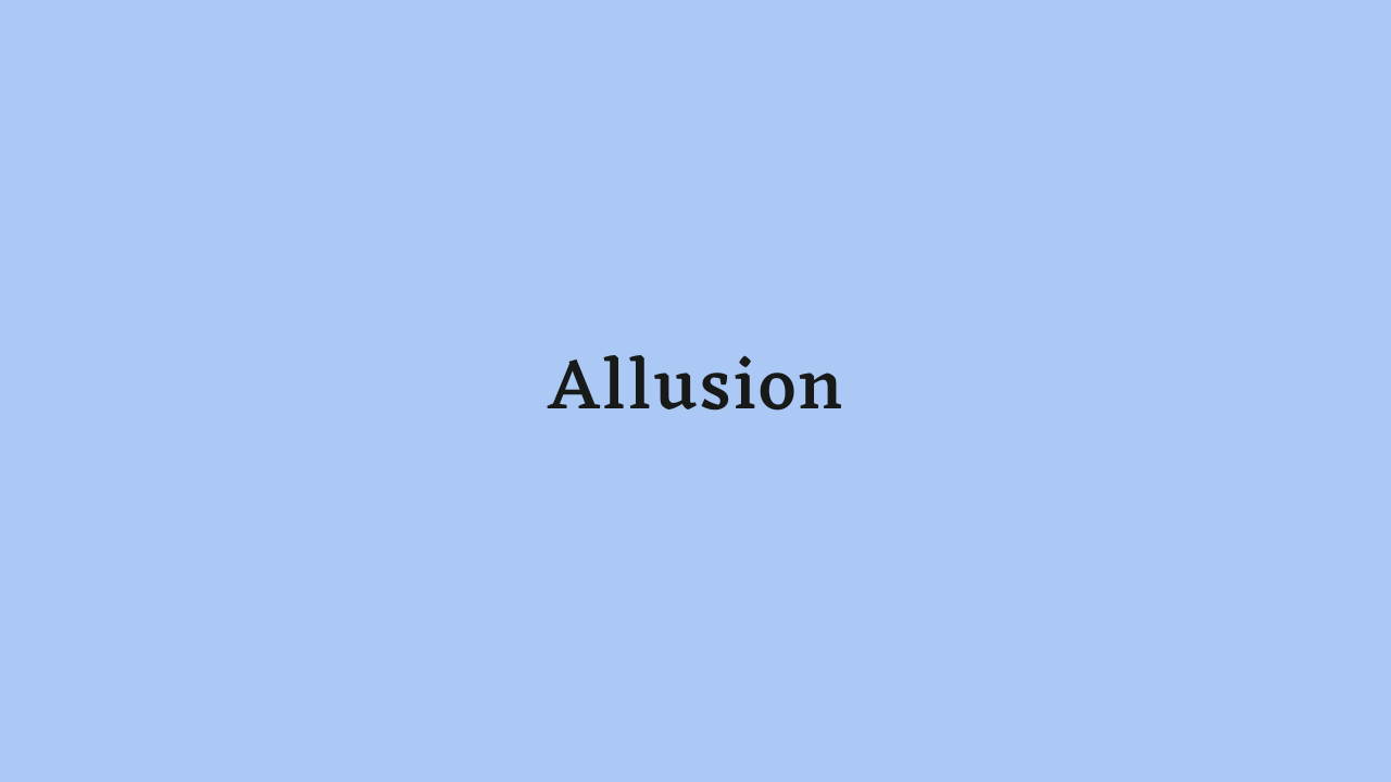 Allusion