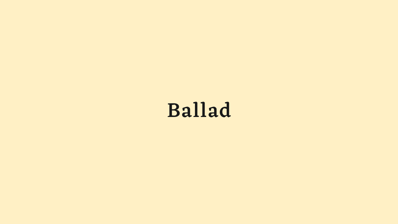 Ballad