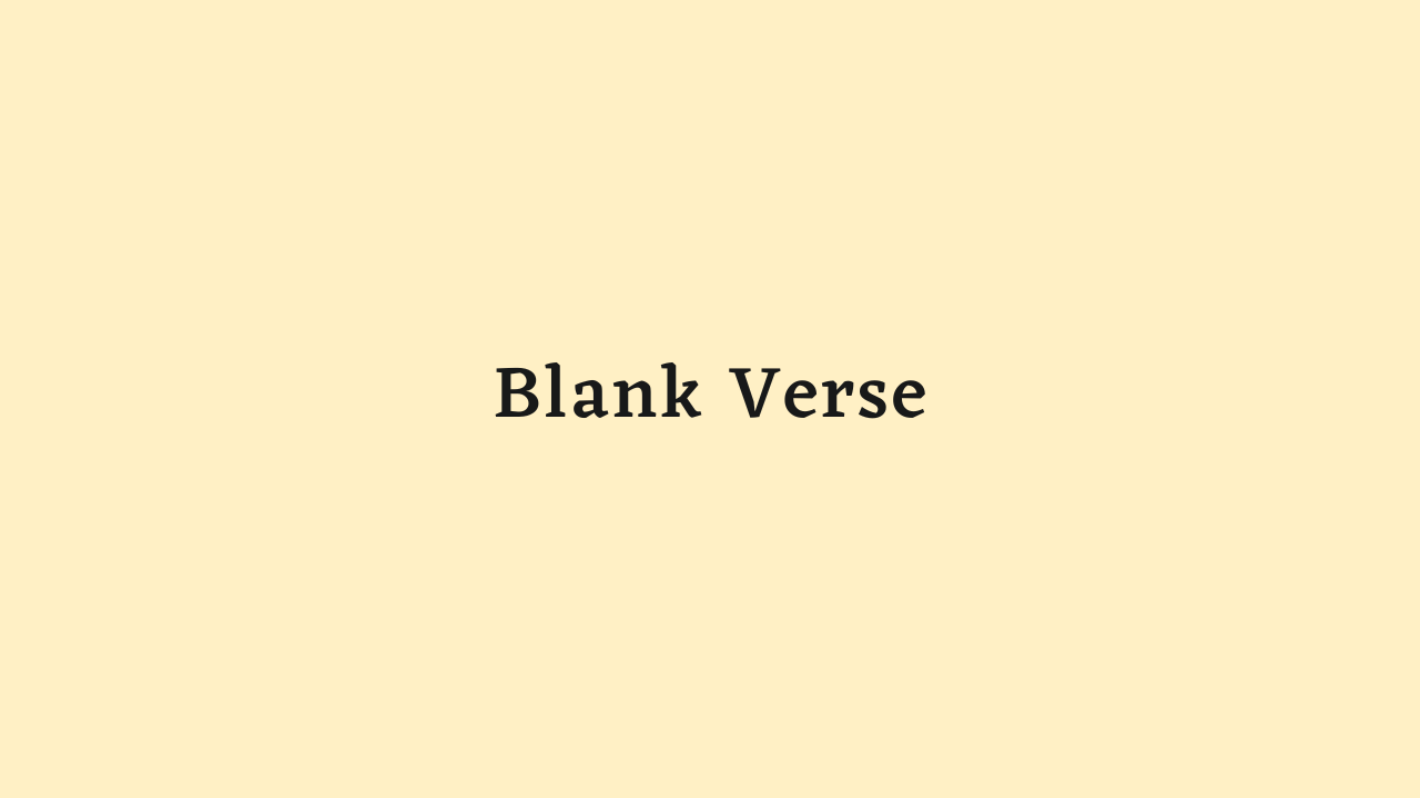 Blank Verse