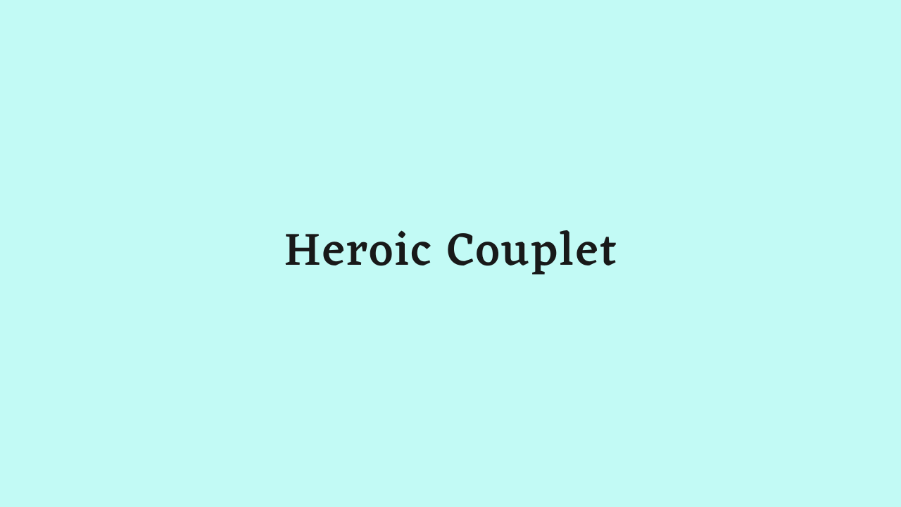 Heroic Couplet