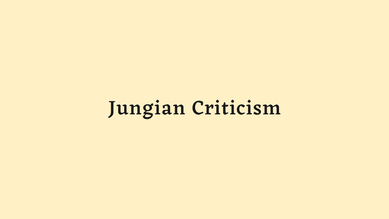 Jungian Criticism