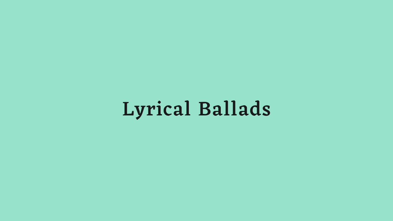 Lyrical Ballads