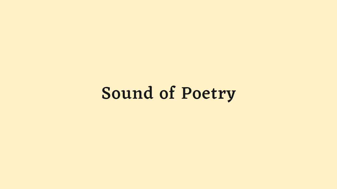 Sound of Poetry