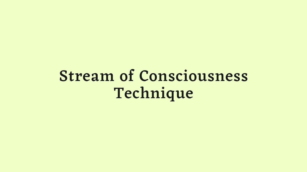 Stream of Consciousness Technique