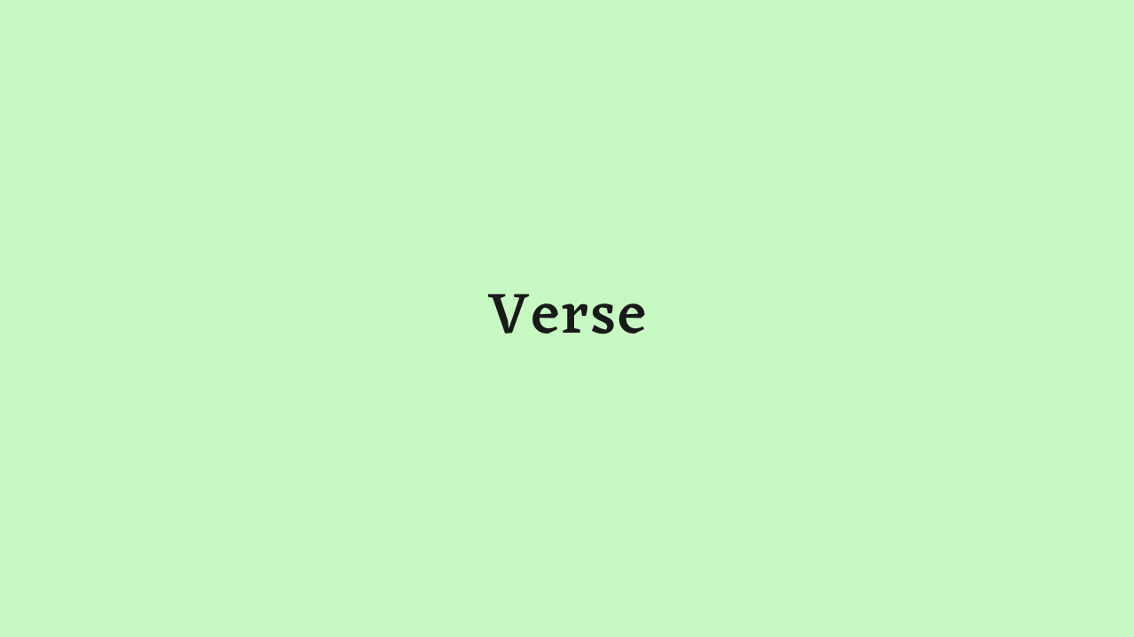 Verse